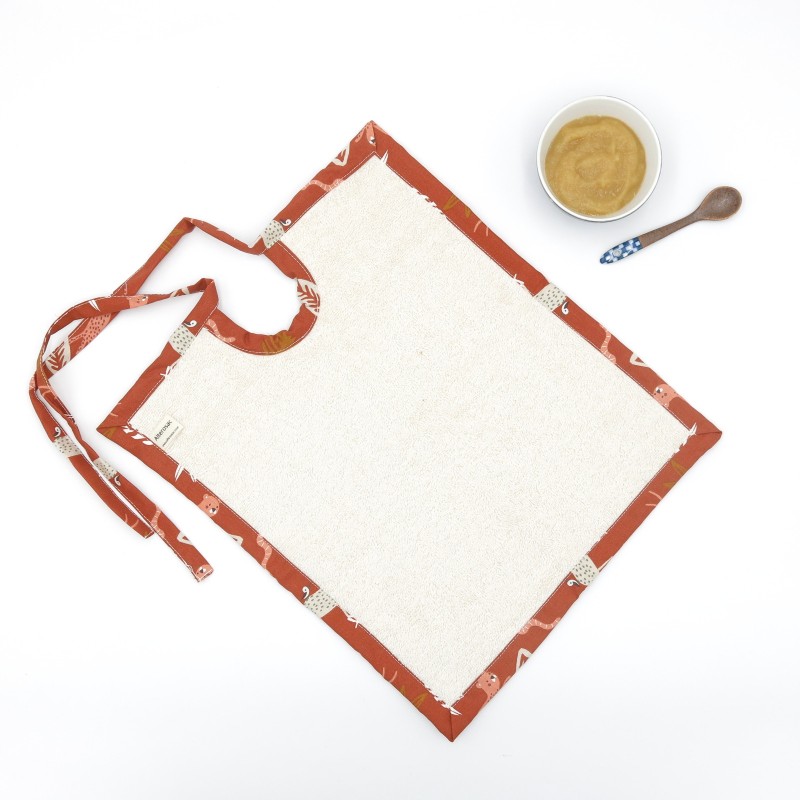 Bavoir en éponge de coton bio