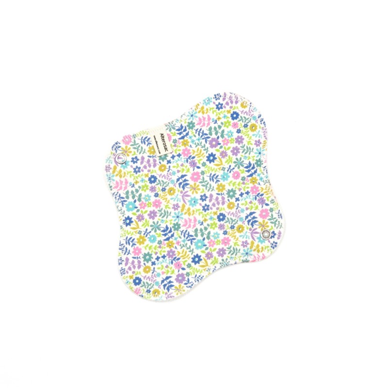 Serviette hygiénique lavable en coton bio - Taille M (flux moyen)