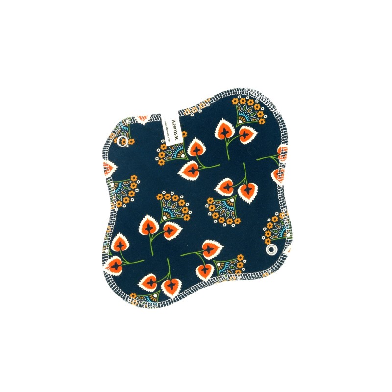 Serviette hygiénique lavable en coton bio - Taille M (flux moyen)