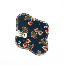 Serviette hygiénique lavable en coton bio - Taille S (flux léger)