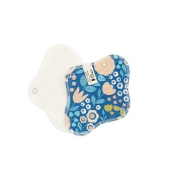 Serviette hygiénique lavable en coton bio - Taille S (flux léger)