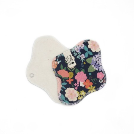 Serviette hygiénique lavable en coton bio - Taille S (flux léger)