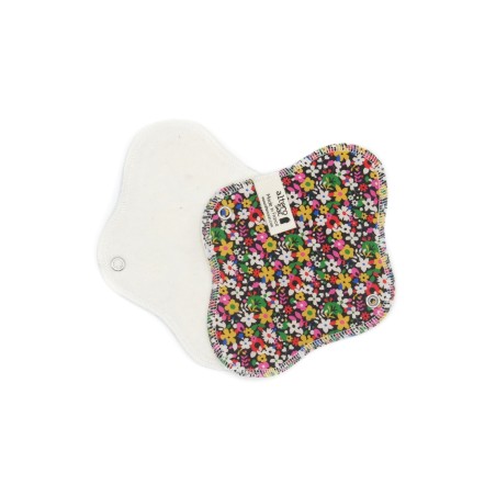 Serviette hygiénique lavable en coton bio - Taille S (flux léger)