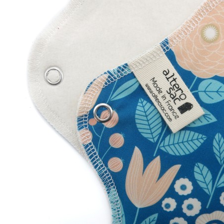 Serviette hygiénique lavable en coton bio - Taille S (flux léger)
