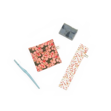 Kit voyage - Pochette à savon & Pochette à brosse à dent