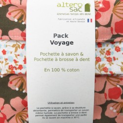 Kit voyage - Pochette à savon & Pochette à brosse à dent
