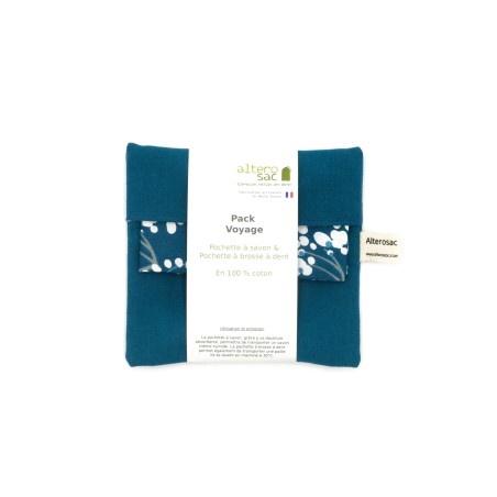 Kit voyage - Pochette à savon & Pochette à brosse à dent