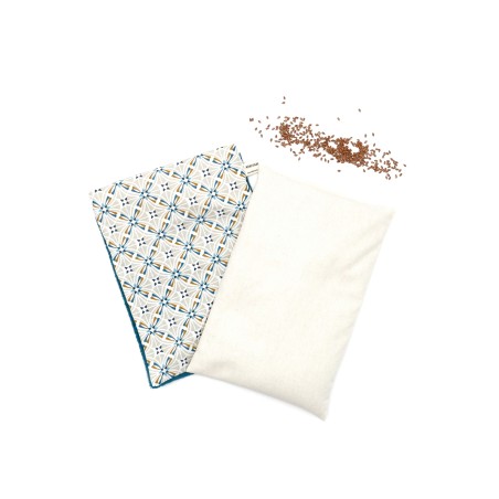 Kit bien-être - bouillotte aux graines de lin et masque de nuit