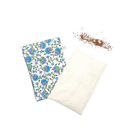 Kit bien-être - bouillotte aux graines de lin et masque de nuit