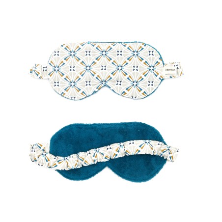 Kit bien-être - bouillotte aux graines de lin et masque de nuit