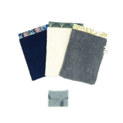 Gant de toilette en éponge de coton bio