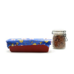 Recouvre plat à cake en coton enduit