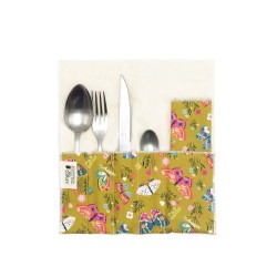 Étui à couverts en coton bio - certifié GOTS