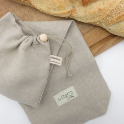 Sac à baguette en lin