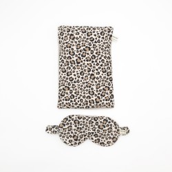 Kit bien-être - Bouillotte aux graines de lin & Masque de nuit